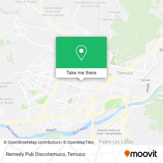 Mapa de Remedy Pub Discotemuco