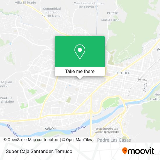 Mapa de Super Caja Santander