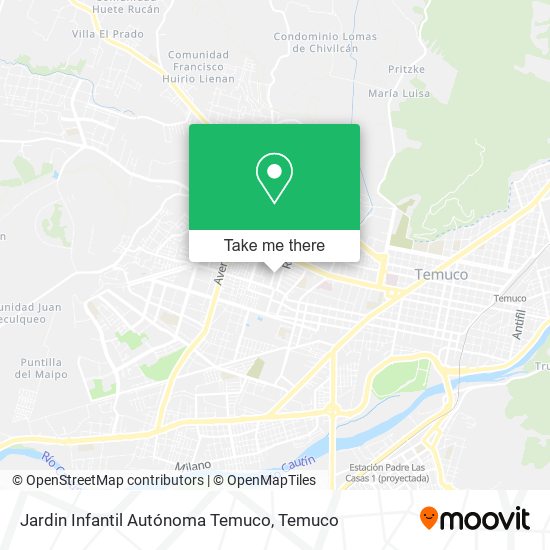 Jardin Infantil Autónoma Temuco map