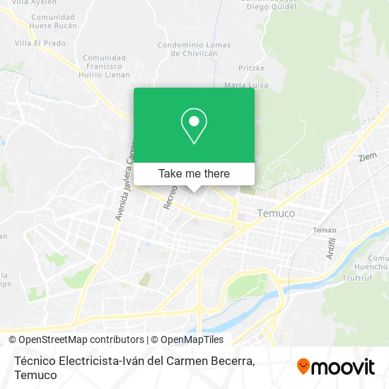 Técnico Electricista-Iván del Carmen Becerra map