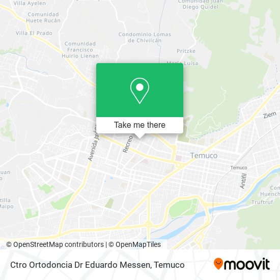 Mapa de Ctro Ortodoncia Dr Eduardo Messen