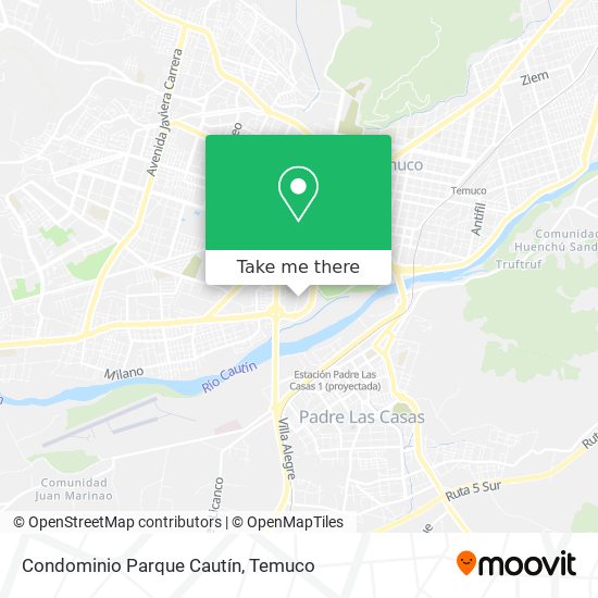 Condominio Parque Cautín map