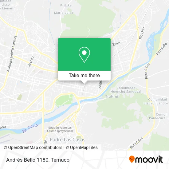 Andrés Bello 1180 map