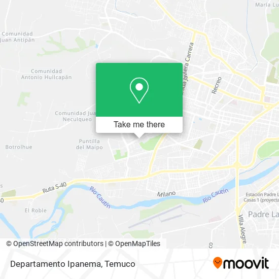 Departamento Ipanema map