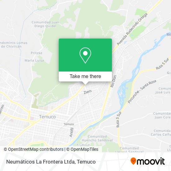 Mapa de Neumáticos La Frontera Ltda