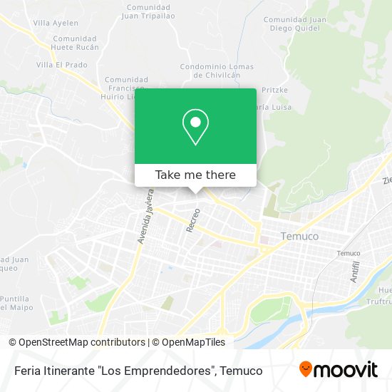 Mapa de Feria Itinerante "Los Emprendedores"