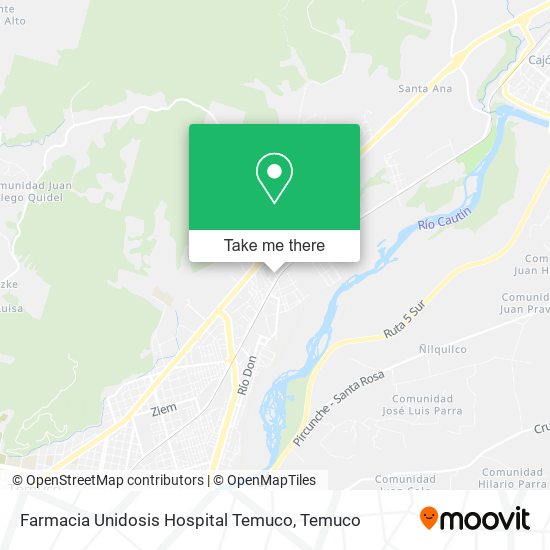 Farmacia Unidosis Hospital Temuco map