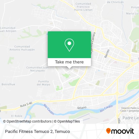 Pacific Fitness Temuco 2 map