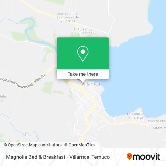 Magnolia Bed & Breakfast - Villarrica map