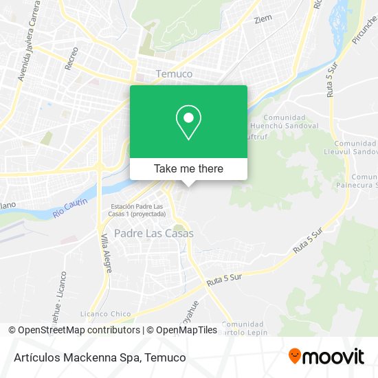 Mapa de Artículos Mackenna Spa
