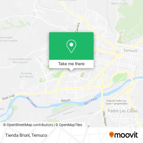 Tienda Bruni map
