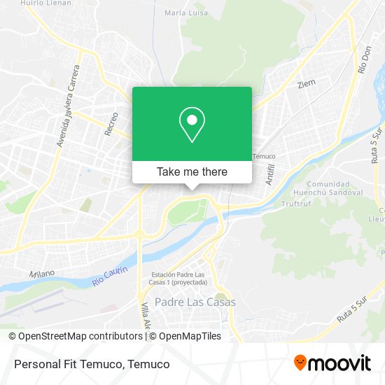 Personal Fit Temuco map