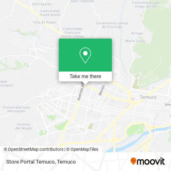 Store Portal Temuco map