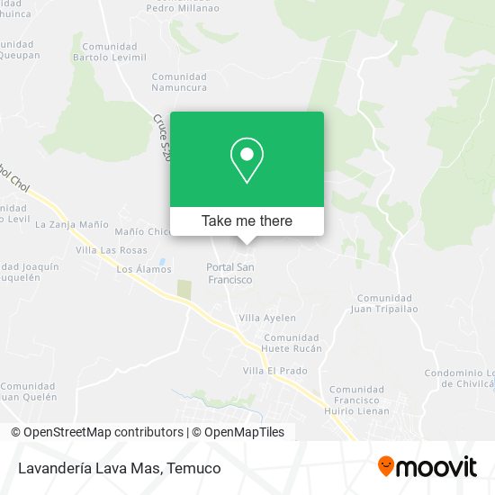 Mapa de Lavandería Lava Mas