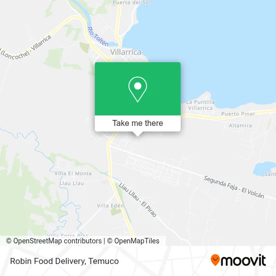 Robin Food Delivery map