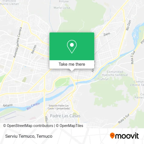 Mapa de Serviu Temuco