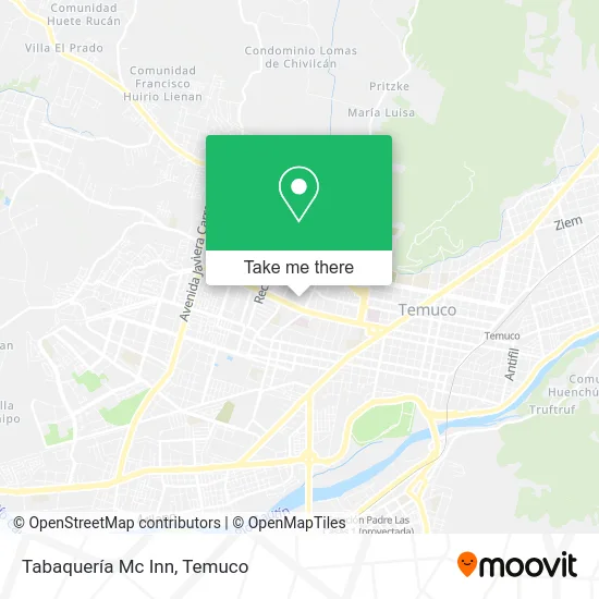 Tabaquería Mc Inn map