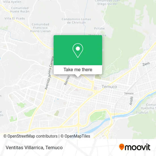 Ventitas Villarrica map