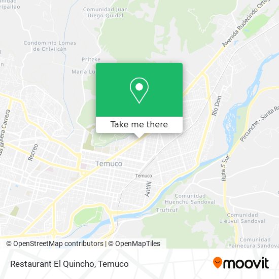 Mapa de Restaurant El Quincho