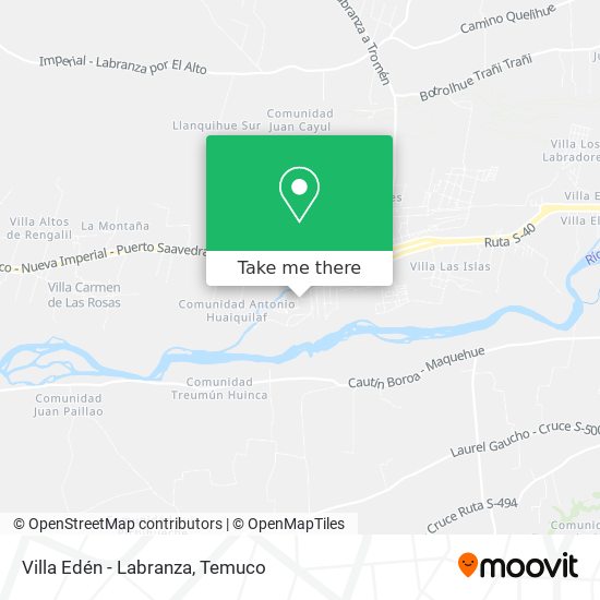 Villa Edén - Labranza map