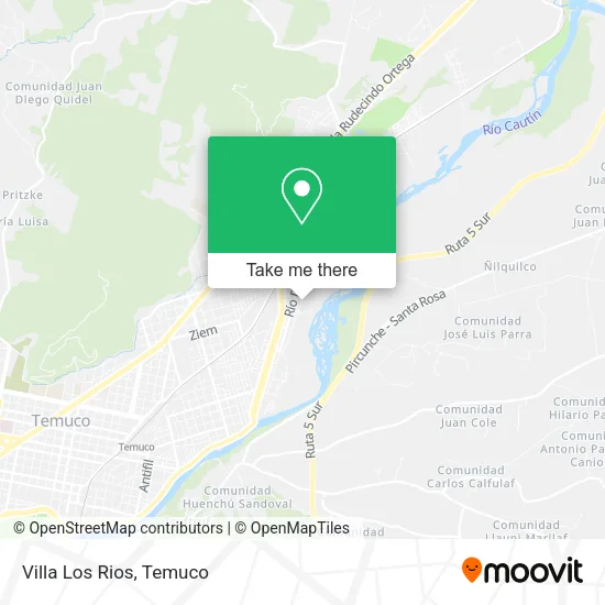 Villa Los Rios map