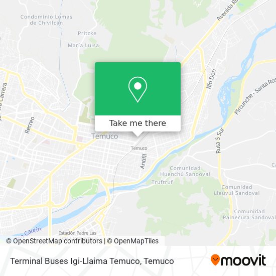 Terminal Buses Igi-Llaima Temuco map