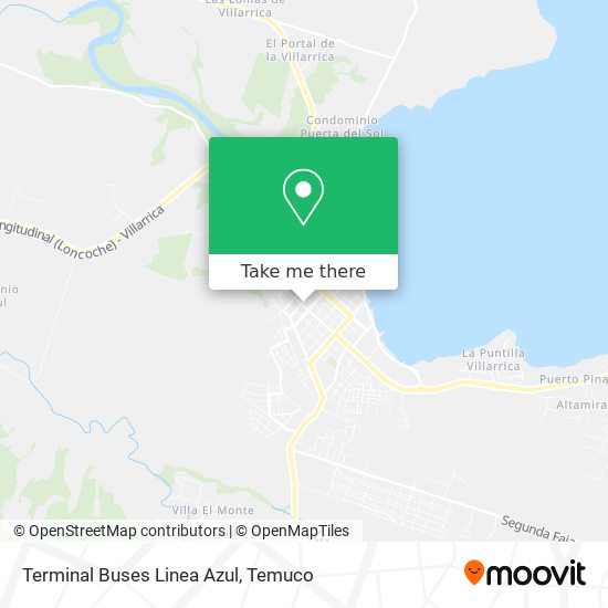 Terminal Buses Linea Azul map