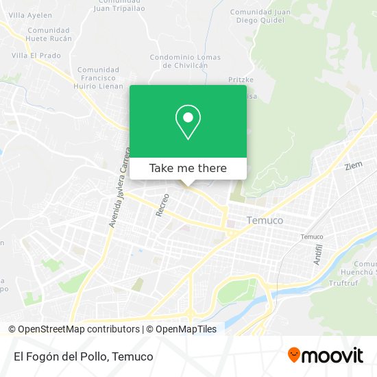 Mapa de El Fogón del Pollo