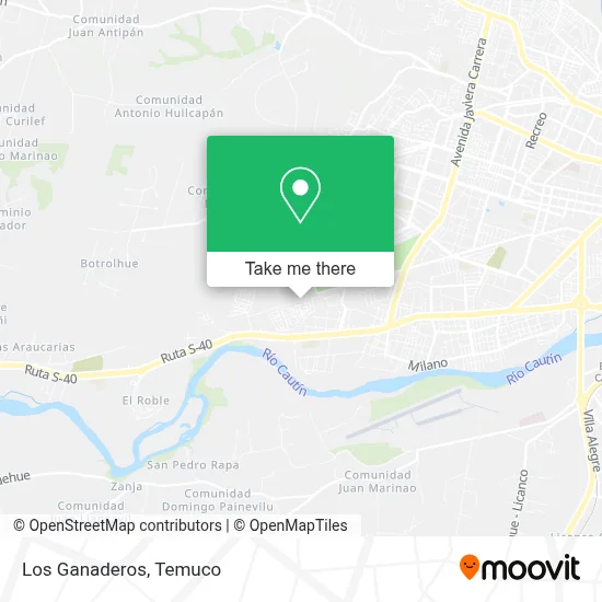 Los Ganaderos map