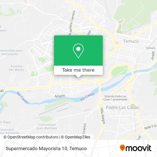 Supermercado Mayorista 10 map