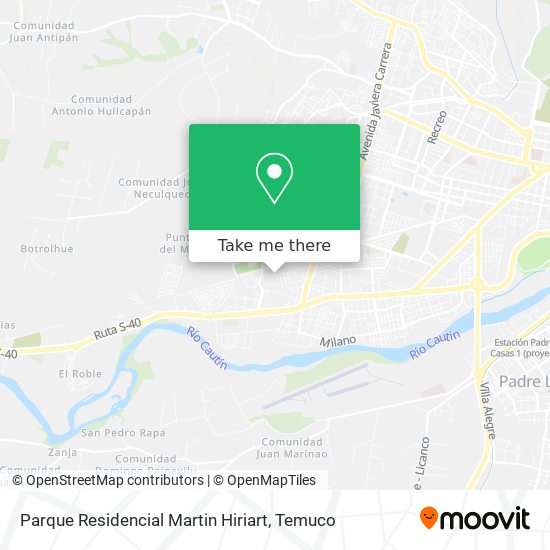 Parque Residencial Martin Hiriart map