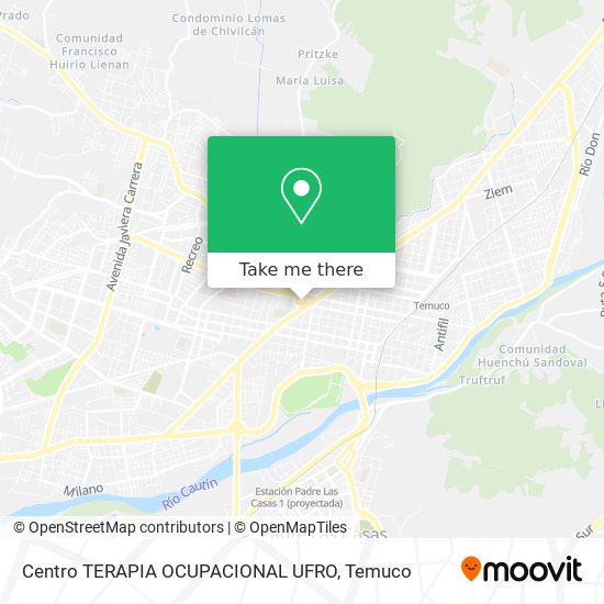 Centro TERAPIA OCUPACIONAL UFRO map