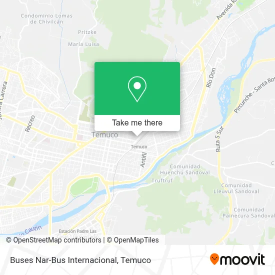 Buses Nar-Bus Internacional map