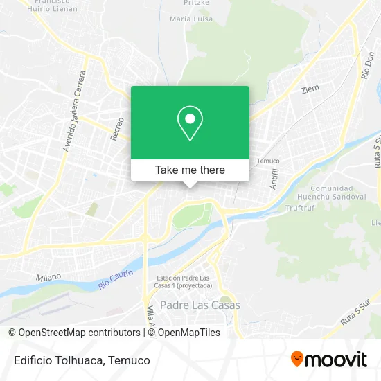 Edificio Tolhuaca map