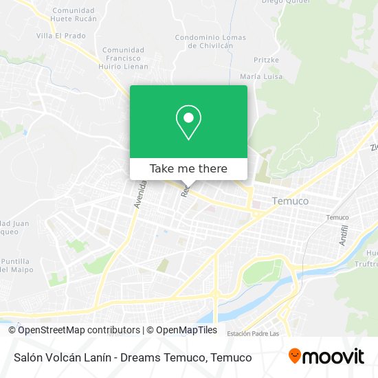 Mapa de Salón Volcán Lanín - Dreams Temuco