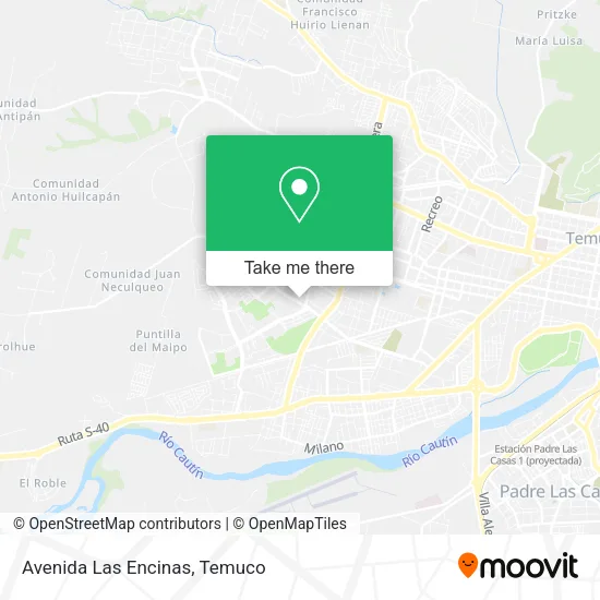 Avenida Las Encinas map