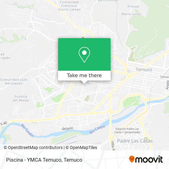 Piscina  - YMCA Temuco map