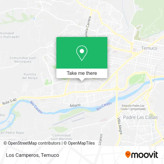 Los Camperos map