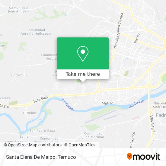 Mapa de Santa Elena De Maipo