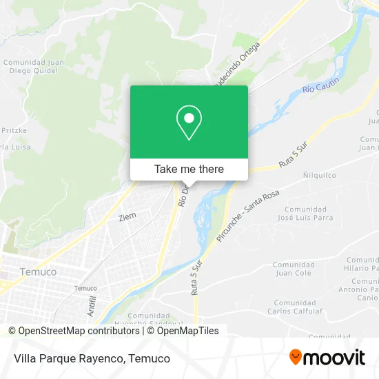 Villa Parque Rayenco map