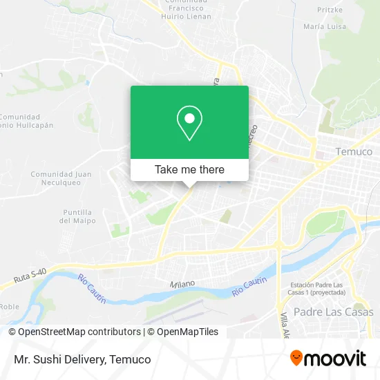 Mr. Sushi Delivery map