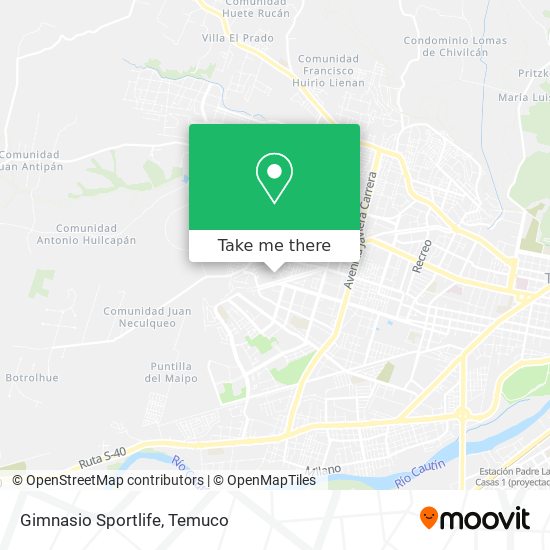 Gimnasio Sportlife map