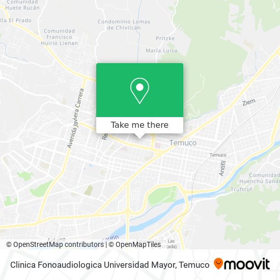 Clinica Fonoaudiologica Universidad Mayor map