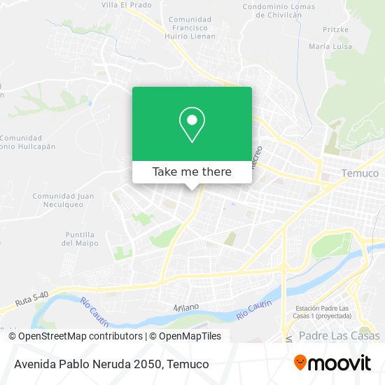 Avenida Pablo Neruda 2050 map