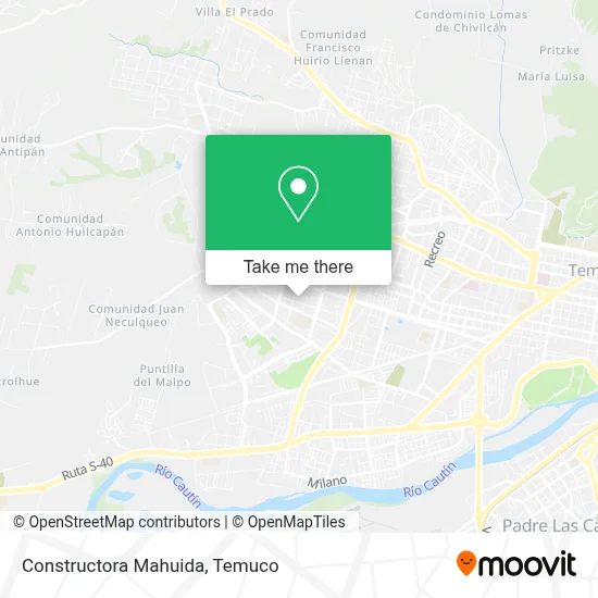 Constructora Mahuida map
