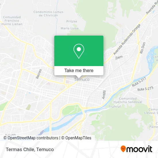 Termas Chile map