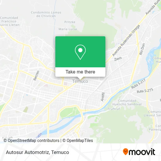 Autosur Automotriz map