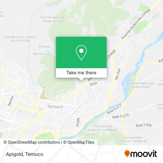Apigold map
