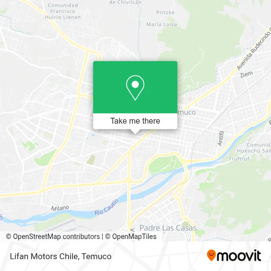Lifan Motors Chile map