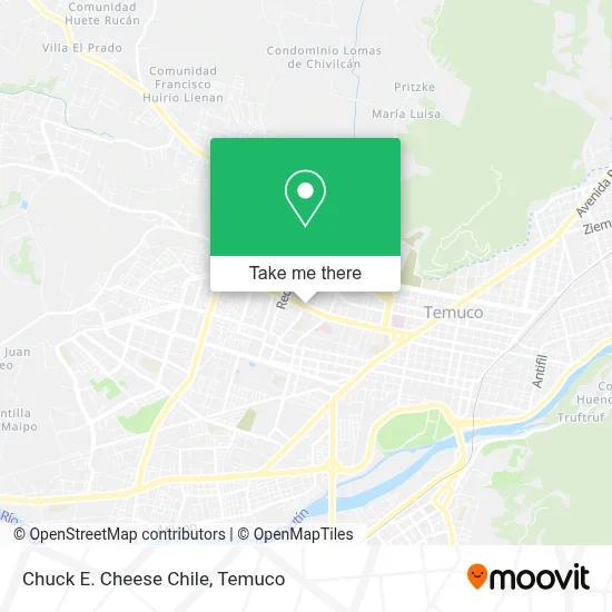 Chuck E. Cheese Chile map